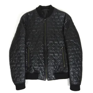 Versace Collection Quilted Leather Jacket Size 54