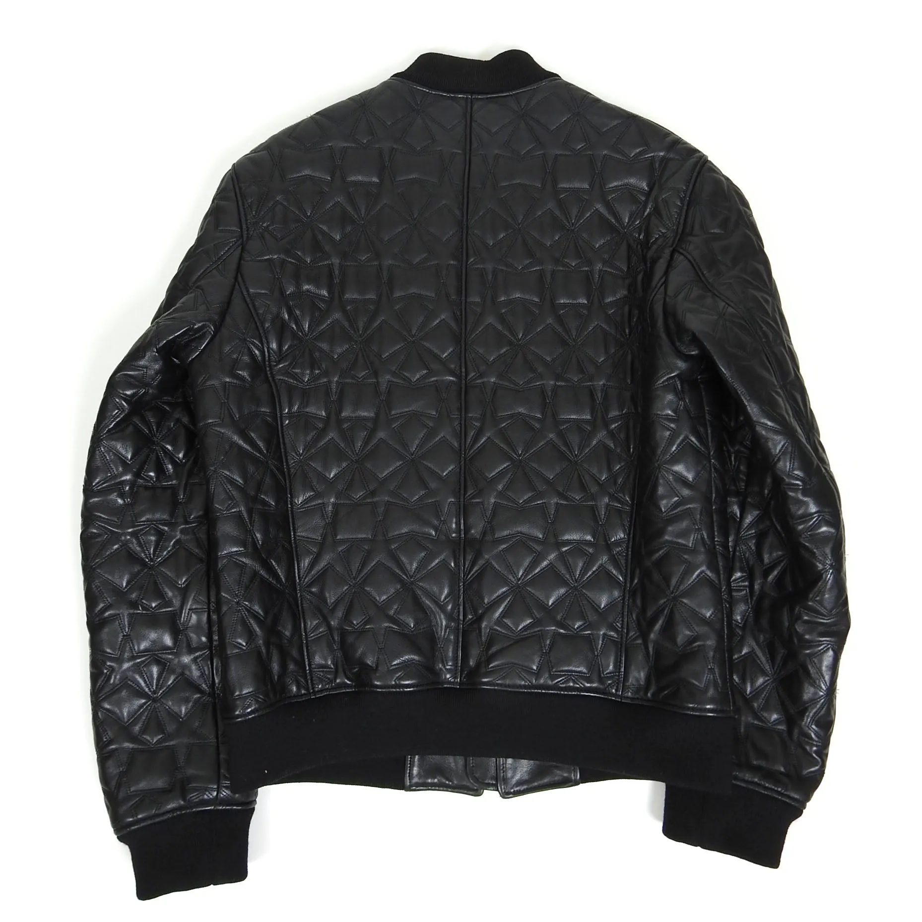Versace Collection Quilted Leather Jacket Size 54