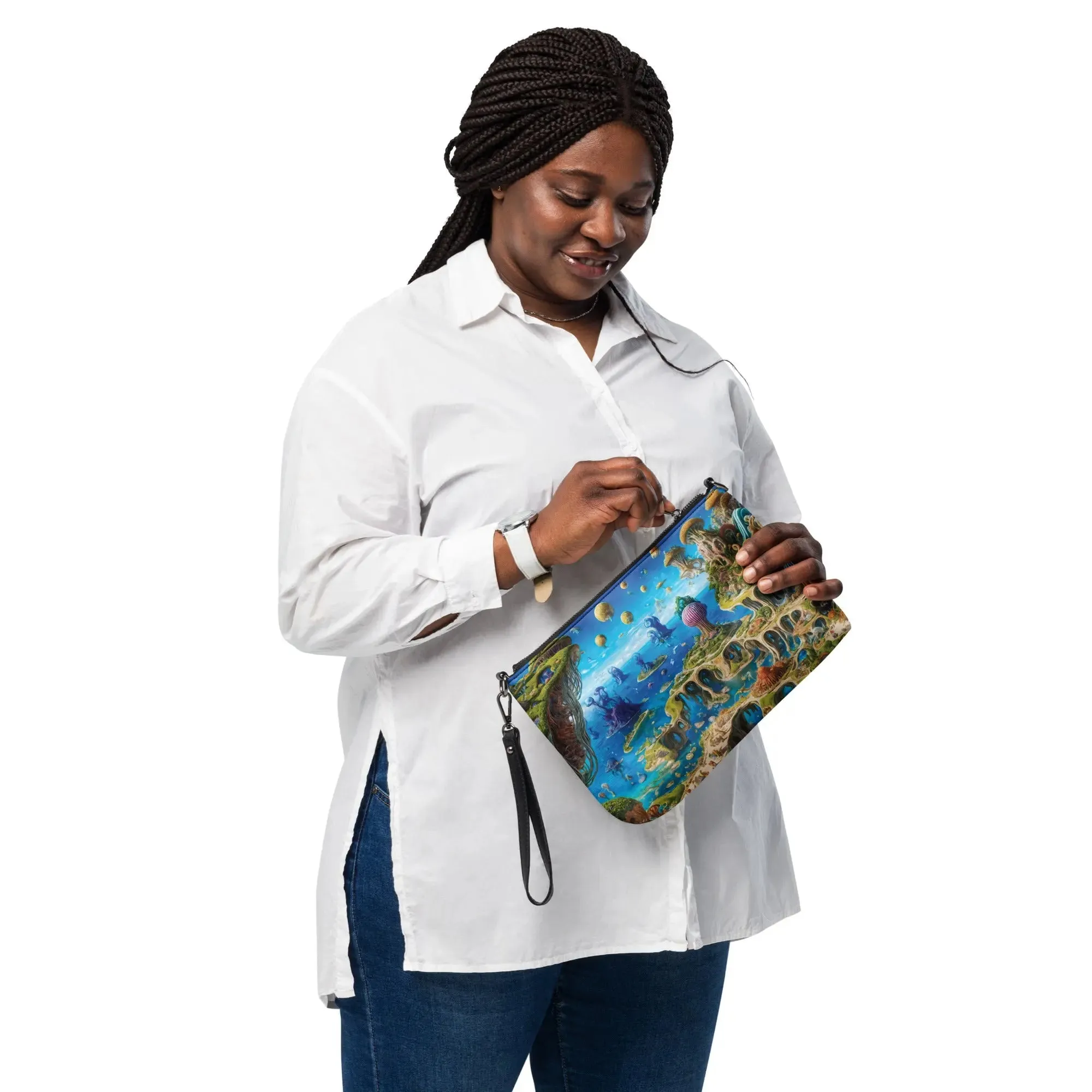 Versatile Crossbody Bag Fantasia Lagoon