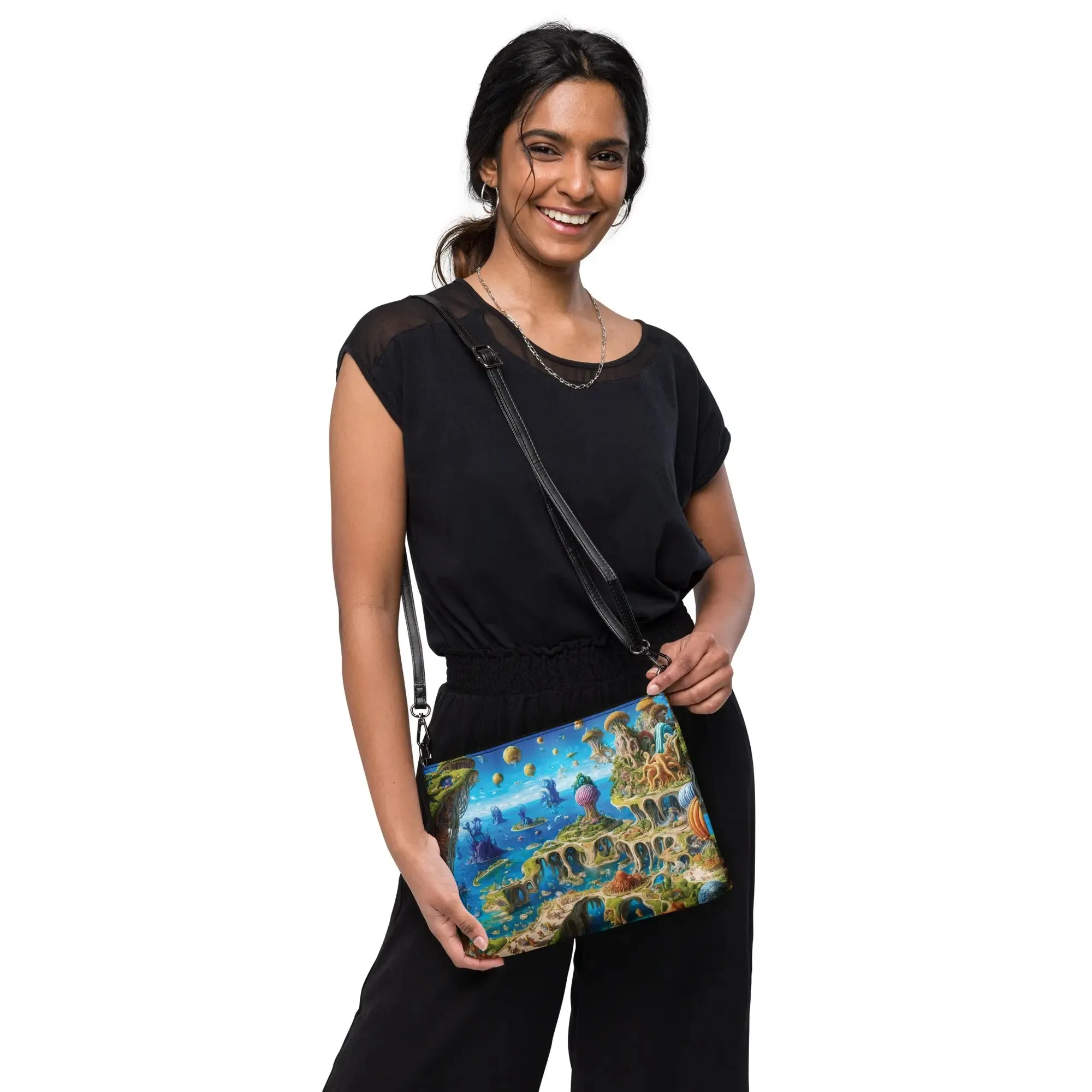Versatile Crossbody Bag Fantasia Lagoon