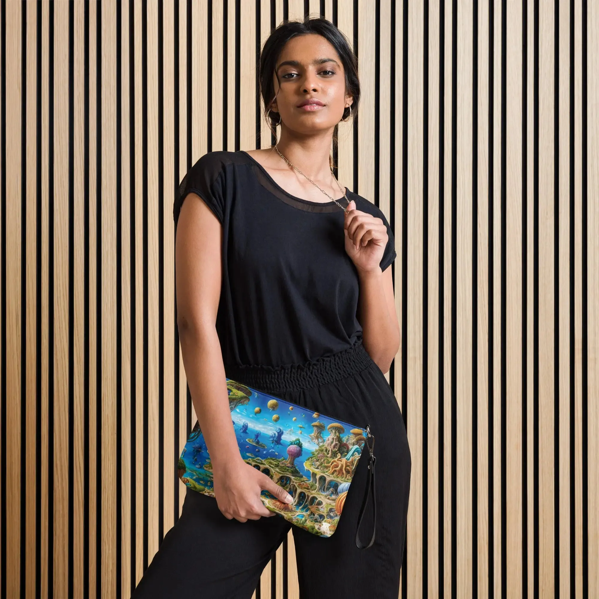 Versatile Crossbody Bag Fantasia Lagoon
