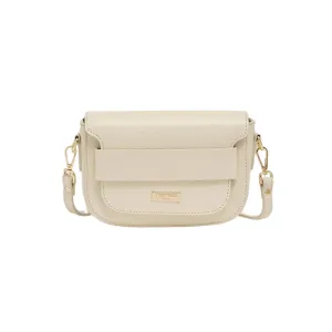 Vestirsi Zoe Ivory Crossbody Saddle Bag