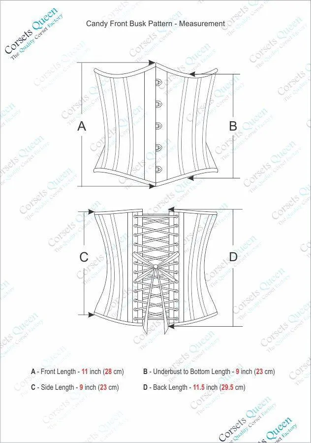 Victoria Satin Underbust Corset