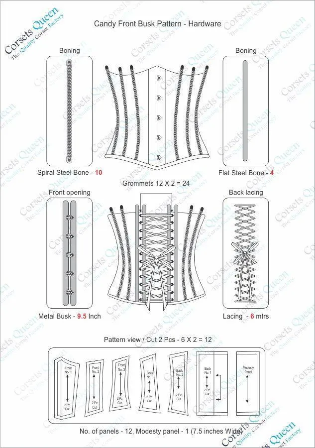 Victoria Satin Underbust Corset
