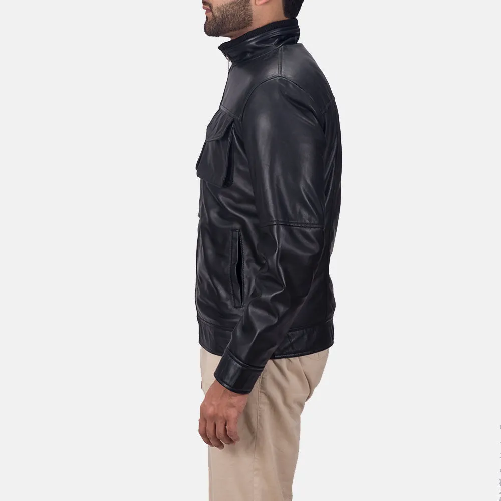 Vintage Black Leather Jacket