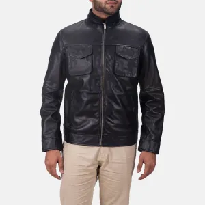 Vintage Black Leather Jacket