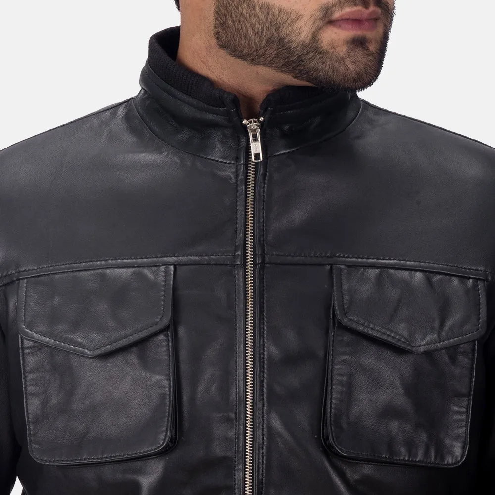 Vintage Black Leather Jacket