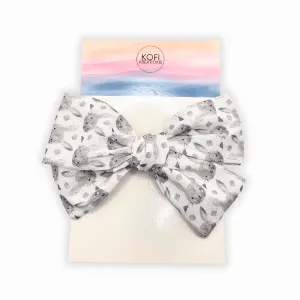 Vintage Bunny Hand-Tied Hair Bow
