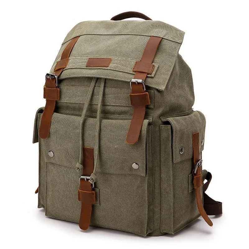 Vintage High Density Thick Canvas Backpack