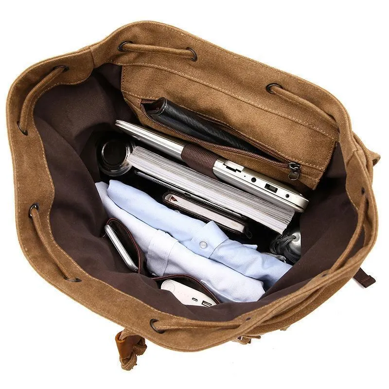 Vintage High Density Thick Canvas Backpack