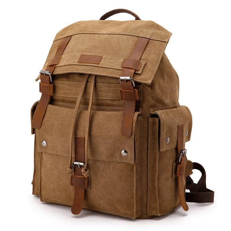 Vintage High Density Thick Canvas Backpack