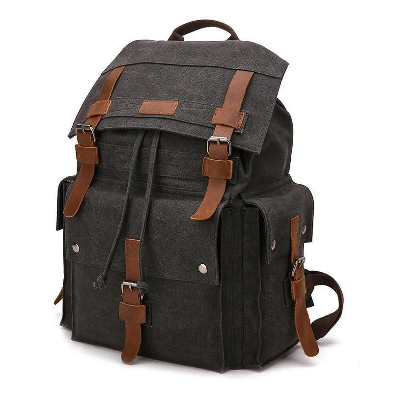 Vintage High Density Thick Canvas Backpack