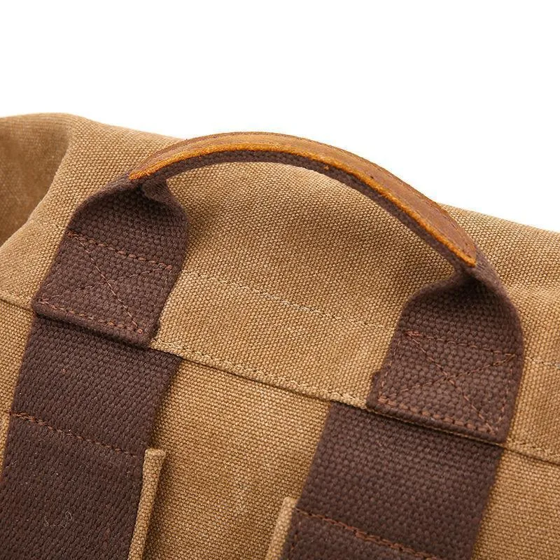 Vintage High Density Thick Canvas Backpack