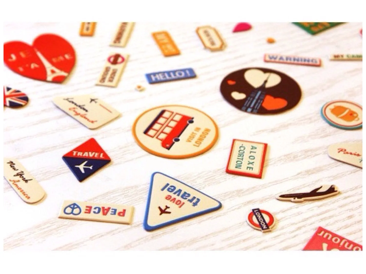 Vintage Style World Travel PU Leather Suitcase Sticker