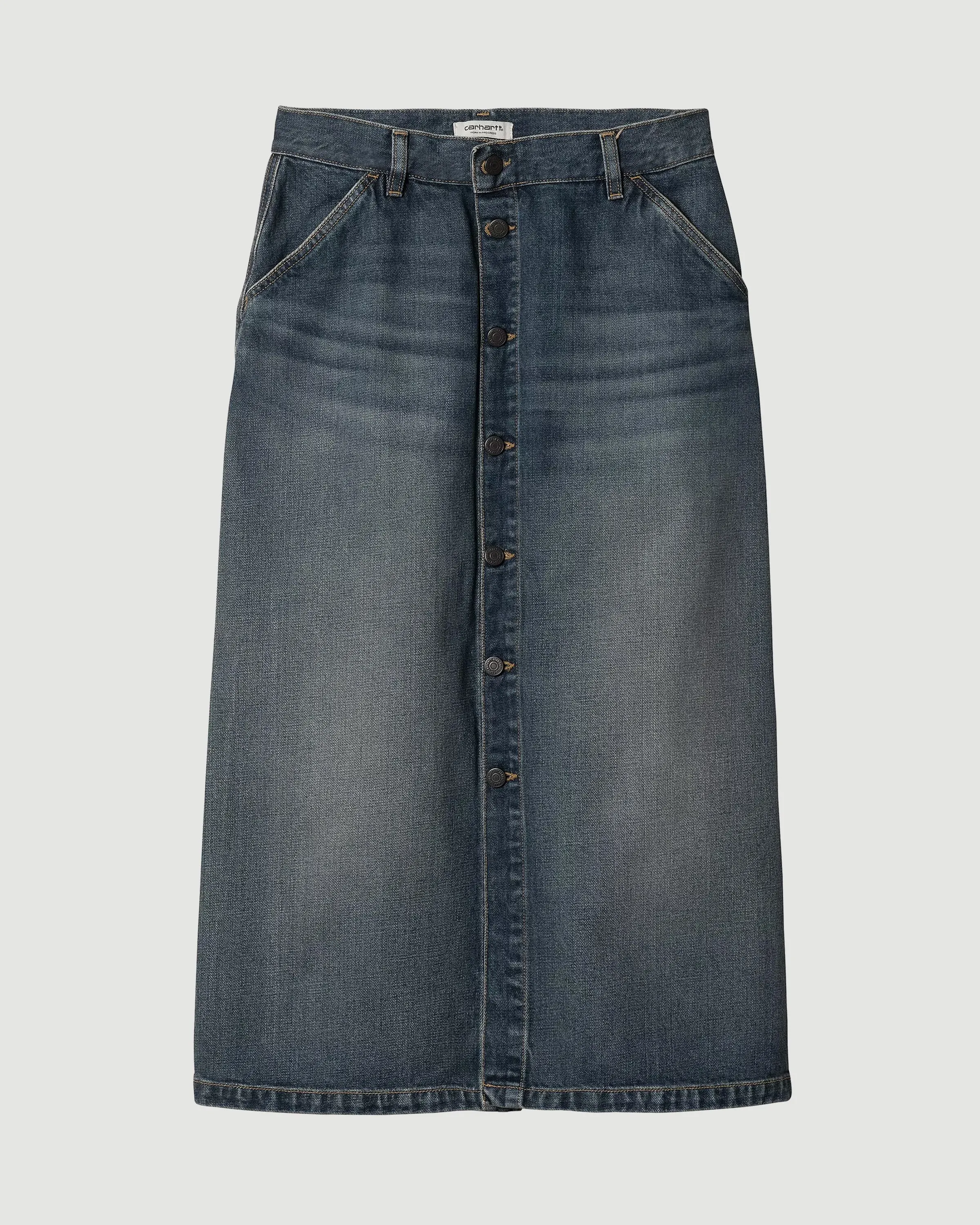 W' Marvin Skirt Blue Worn Smith Denim