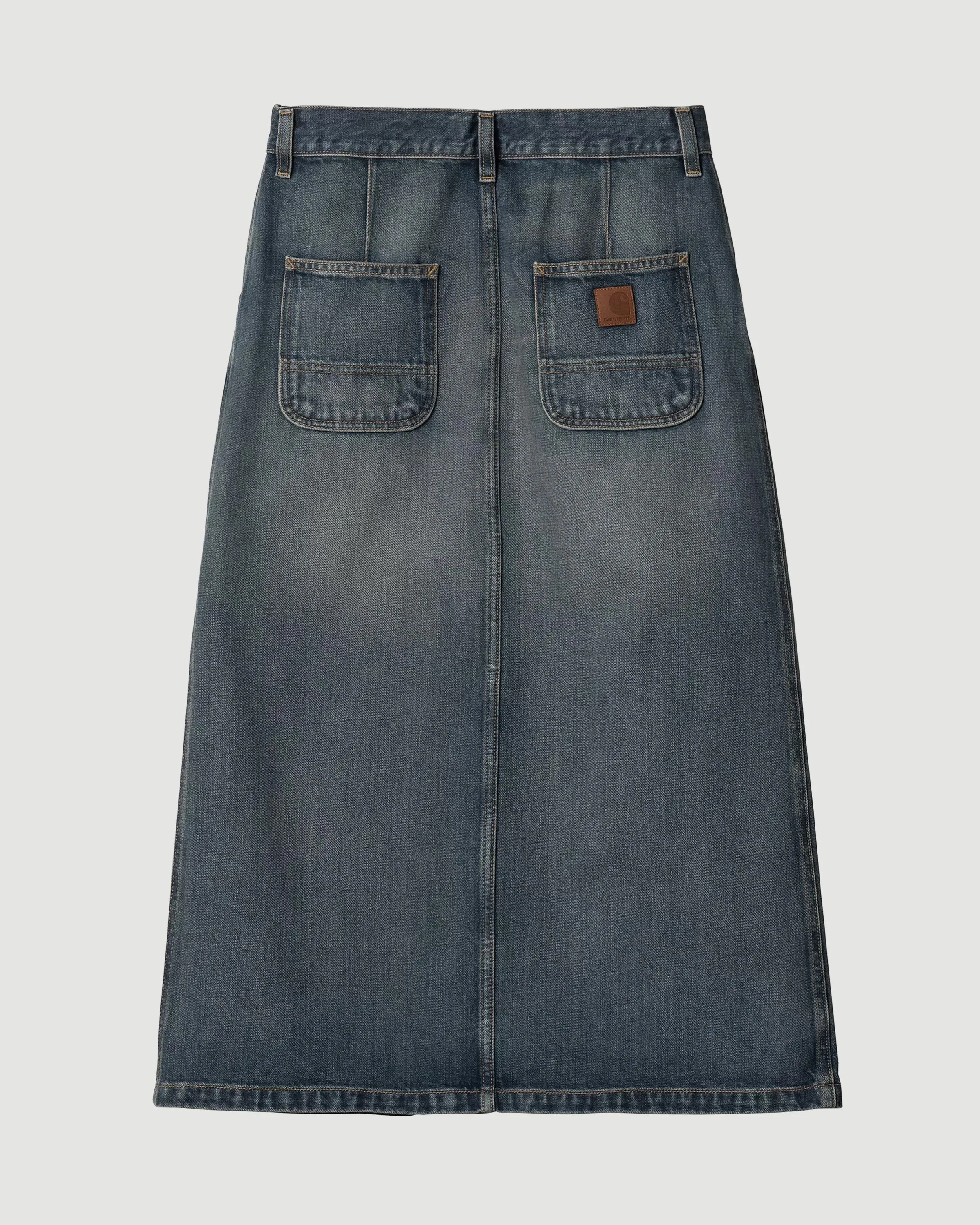 W' Marvin Skirt Blue Worn Smith Denim