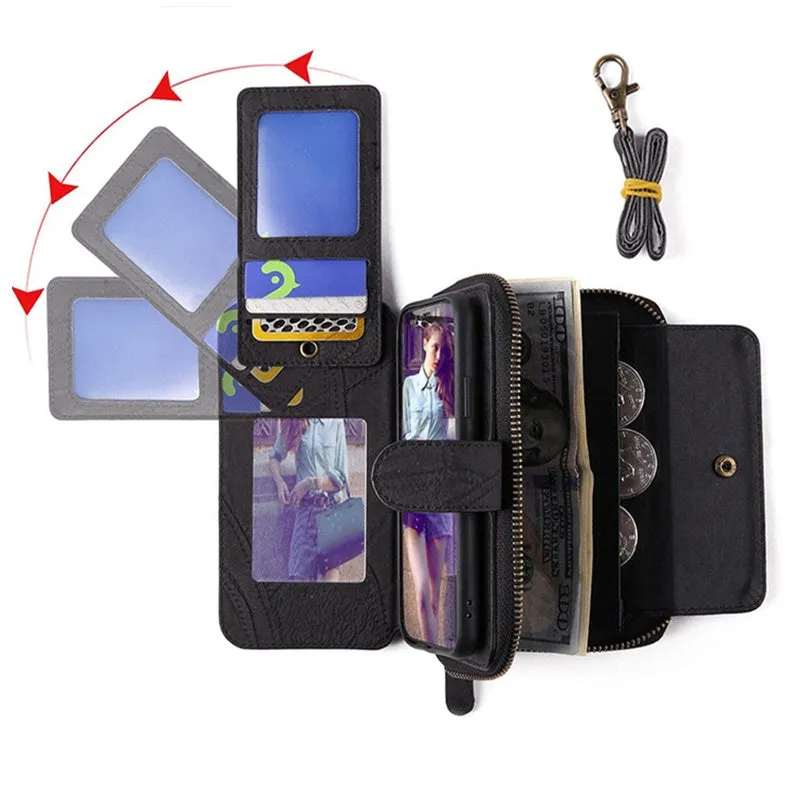 Wallet Faux Leather For Samsung Galaxy