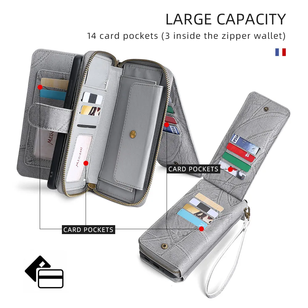 Wallet Faux Leather For Samsung Galaxy