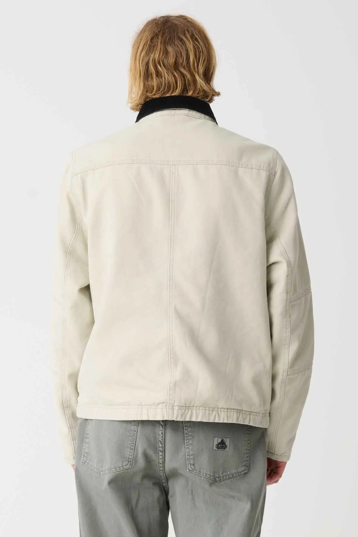 WASHED SHOP JACKET - BONE