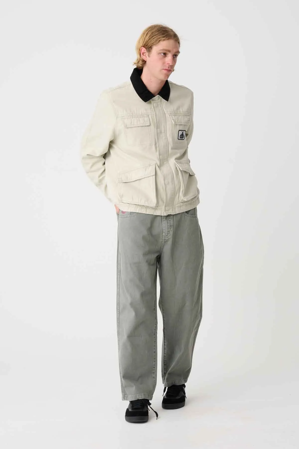 WASHED SHOP JACKET - BONE