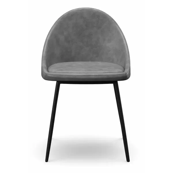 Wayfair Item! Holmes Upholstered Side Chair (Set of 2) in Smoke Grey - Fully Assembled! Retails $340 