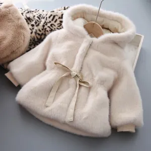 Winter Hooded Faux Fur Coat