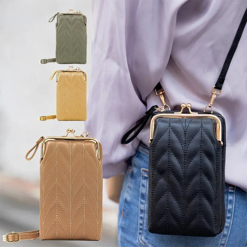 Women Mobile Phone Bag Pu Leather Purse Wallet Shoulder Pouch Small Crossbody Au