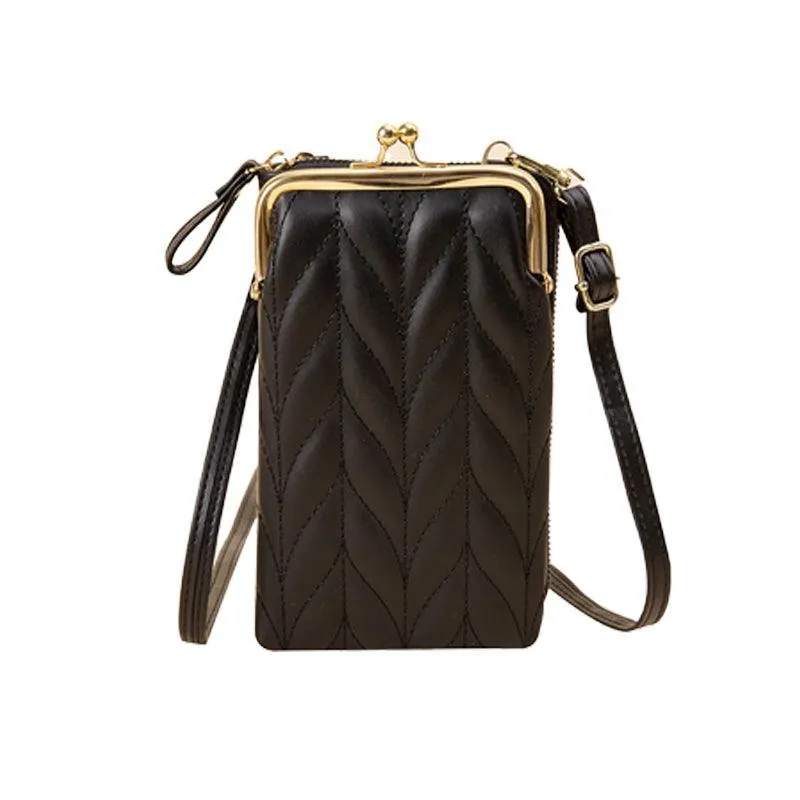 Women Mobile Phone Bag Pu Leather Purse Wallet Shoulder Pouch Small Crossbody Au