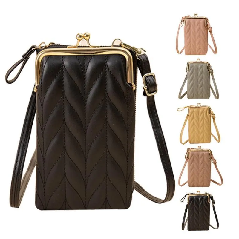 Women Mobile Phone Bag Pu Leather Purse Wallet Shoulder Pouch Small Crossbody Au