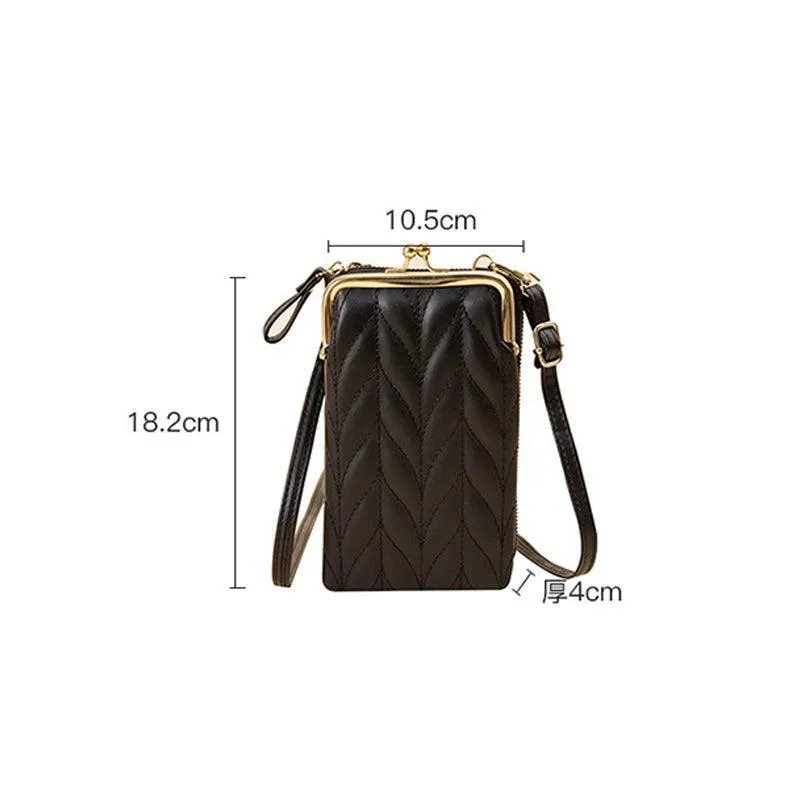 Women Mobile Phone Bag Pu Leather Purse Wallet Shoulder Pouch Small Crossbody Au