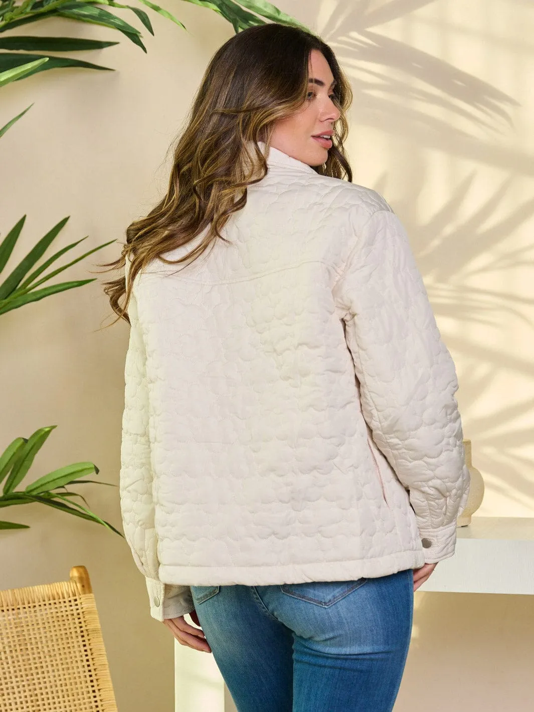 WOMEN'S LONG SLEEVE BUTTON CLOSURE JACKET