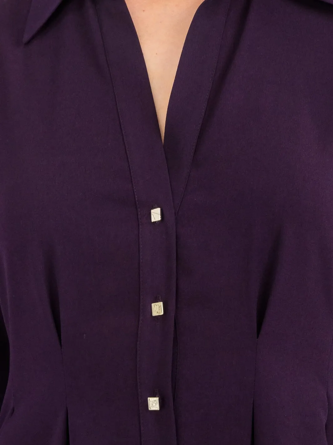 WOMEN'S LONG SLEEVE BUTTON UP MAXI DRESS