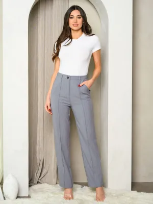 WOMEN'S PIN STRIPE POCKETS PANTS