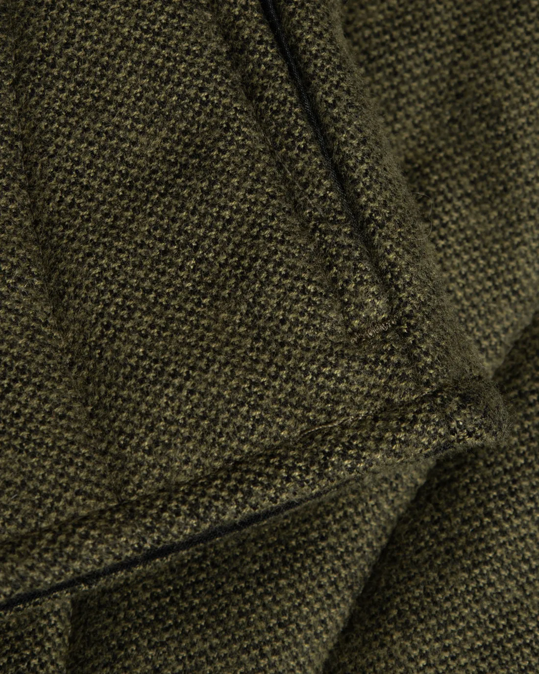 Women's Quilt Organic Flannel Vest Moss Green