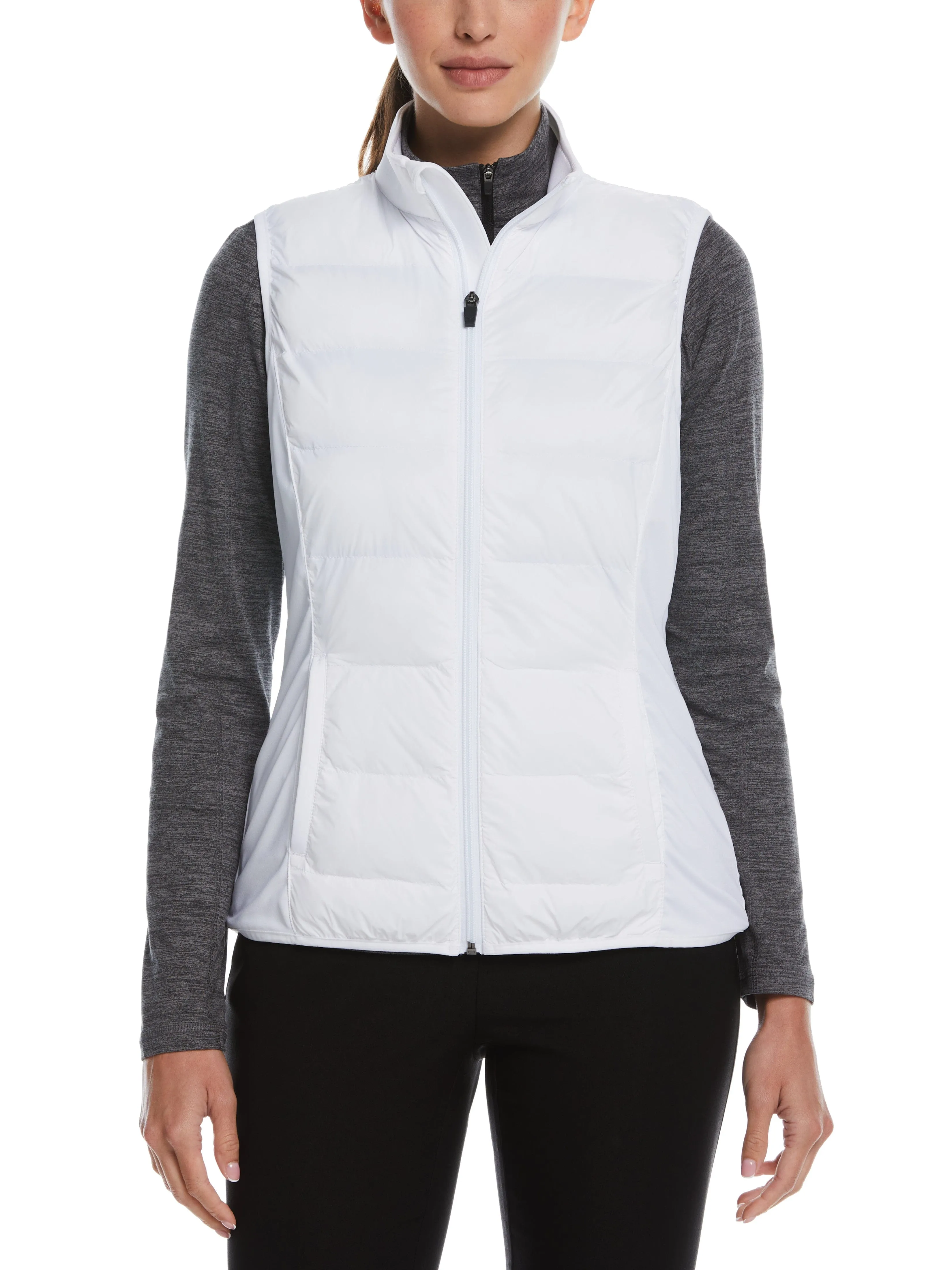 Womens Quilted Front Vest