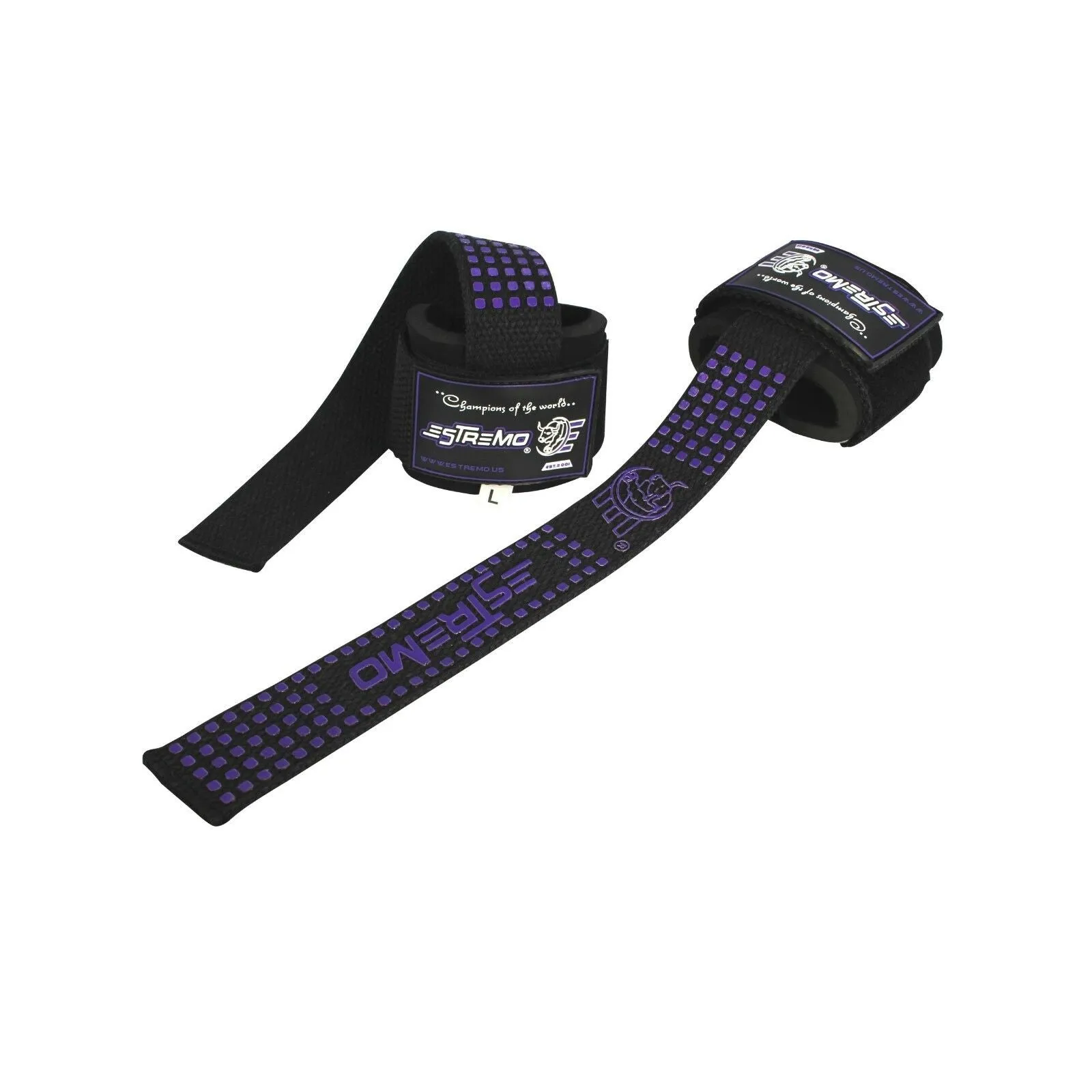 Wrist Support Bar Lifting Straps - Purple