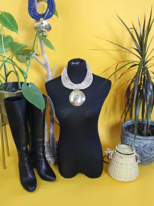 Zendi Leather and Brass choker