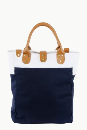 Zobello Canvas Colorblock Urban Tote Bag