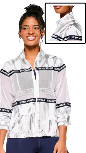 Zumba Out Loud Woven Jacket With Mesh Inserts