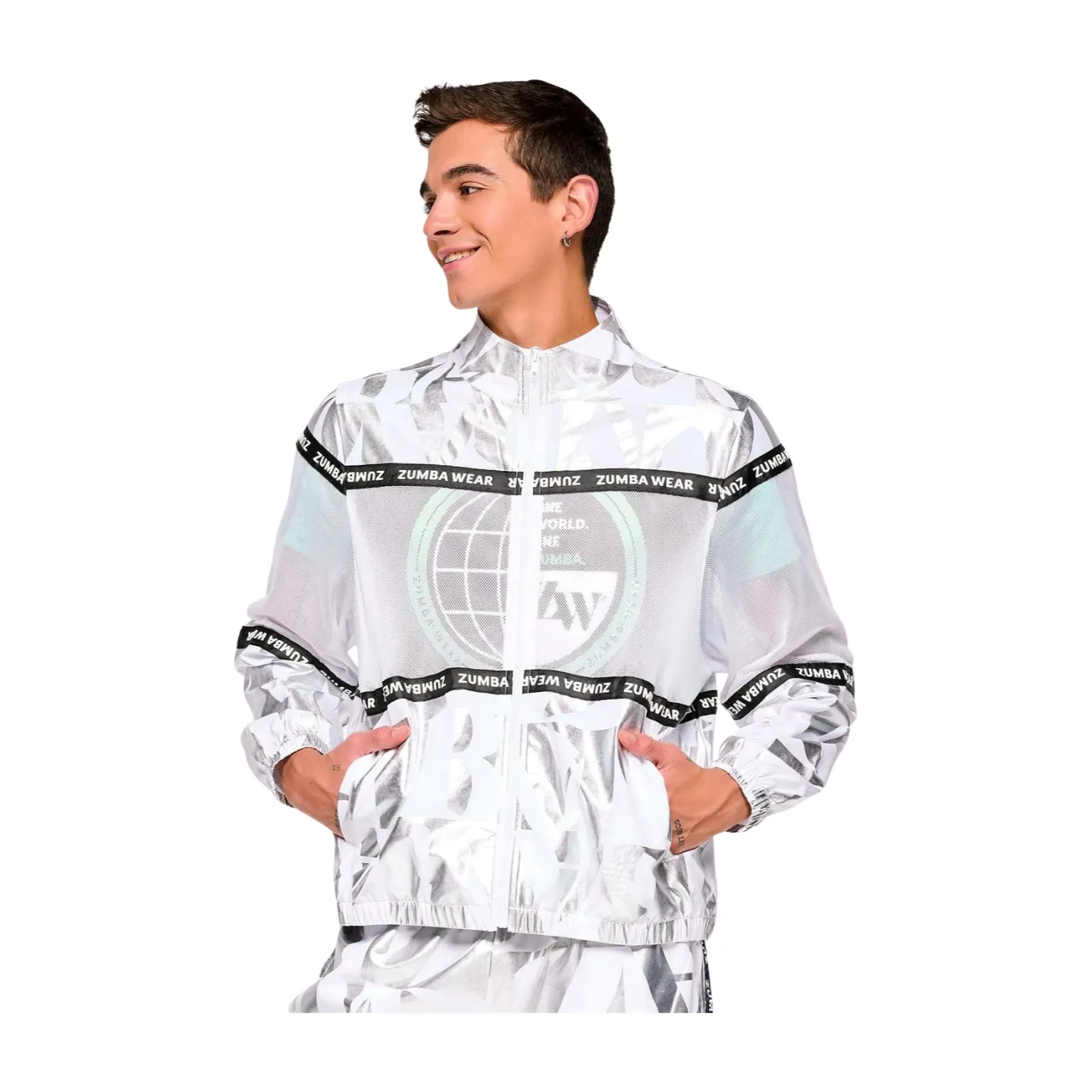 Zumba Out Loud Woven Jacket With Mesh Inserts