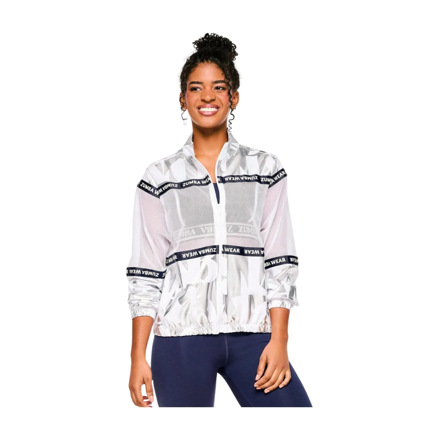 Zumba Out Loud Woven Jacket With Mesh Inserts