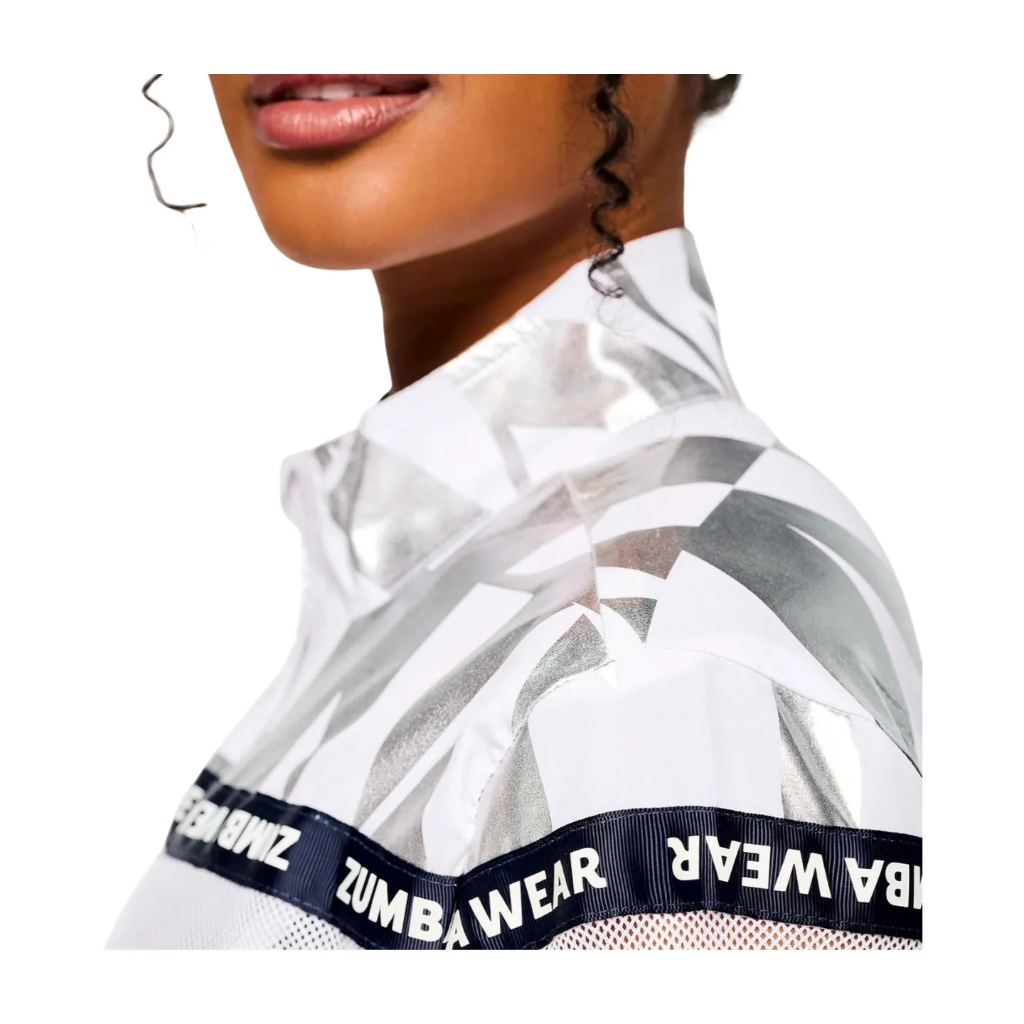 Zumba Out Loud Woven Jacket With Mesh Inserts
