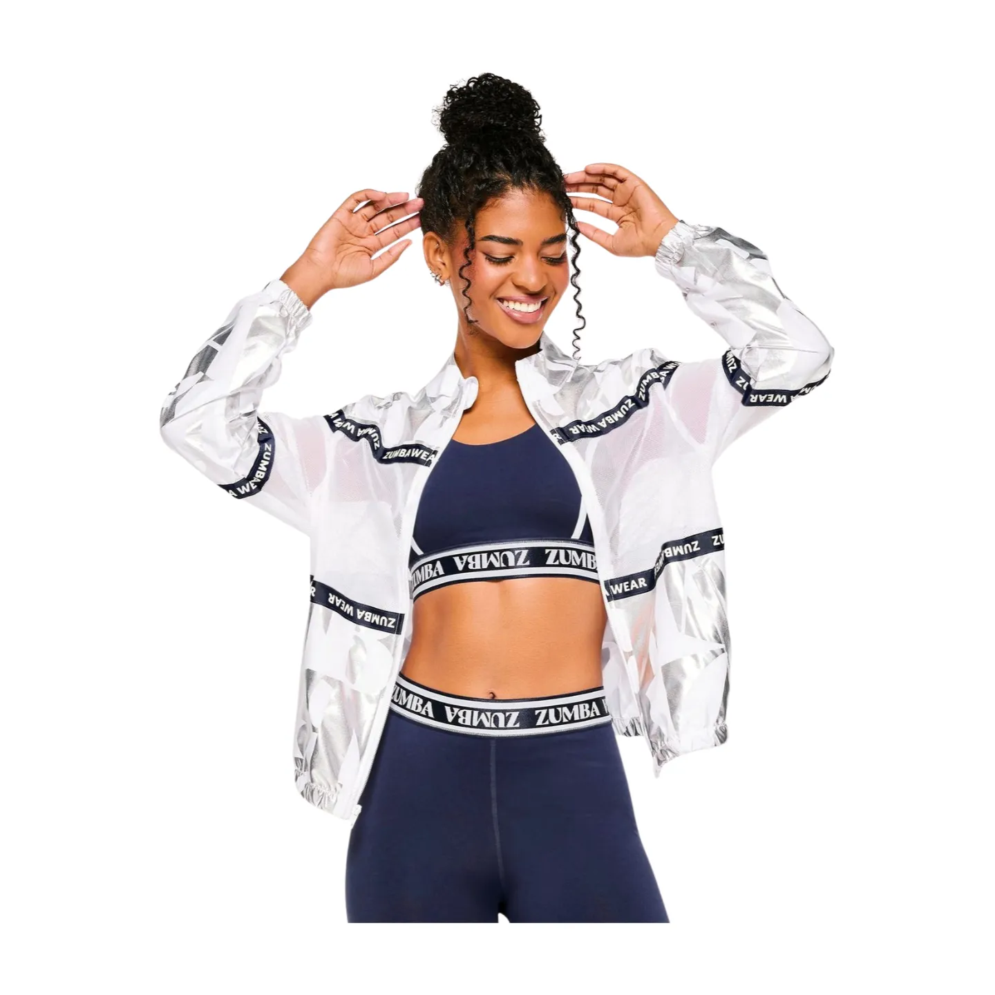 Zumba Out Loud Woven Jacket With Mesh Inserts