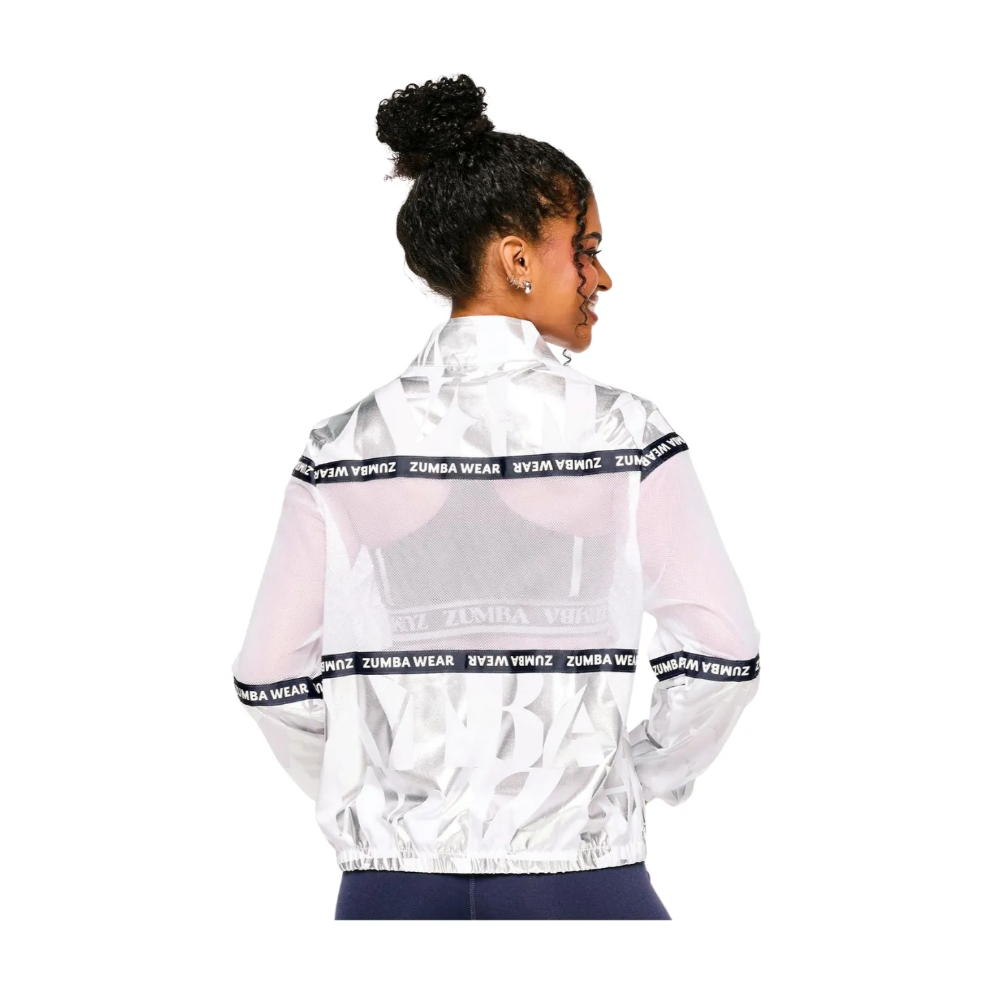 Zumba Out Loud Woven Jacket With Mesh Inserts